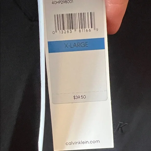 NWT Calvin Klein Men's Black Short Sleeve Tee Shirt - Picture 3 of 3